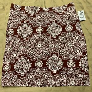 Rust Gray Mini Skirt